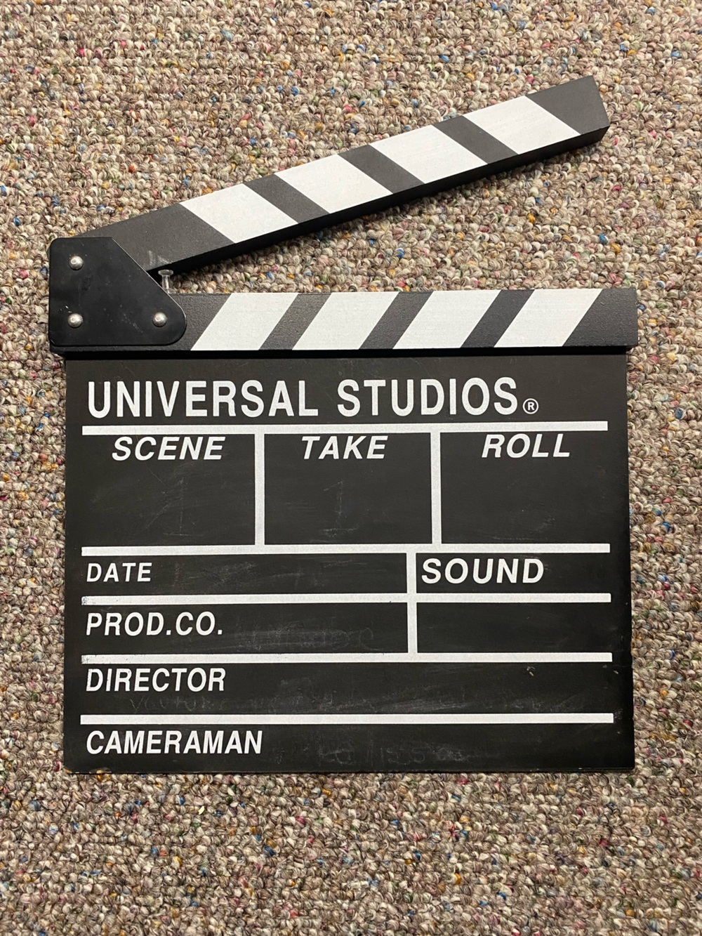 Clapper movie Black and White Film Slate Decor